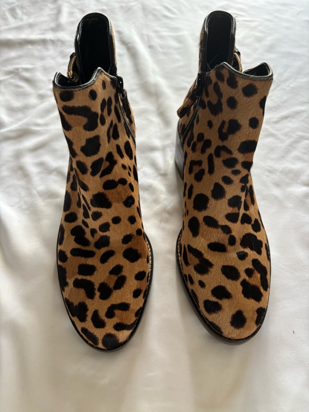 Cole Haan Leopard-Print Ankle Booties in Brown and Black size 7 New!